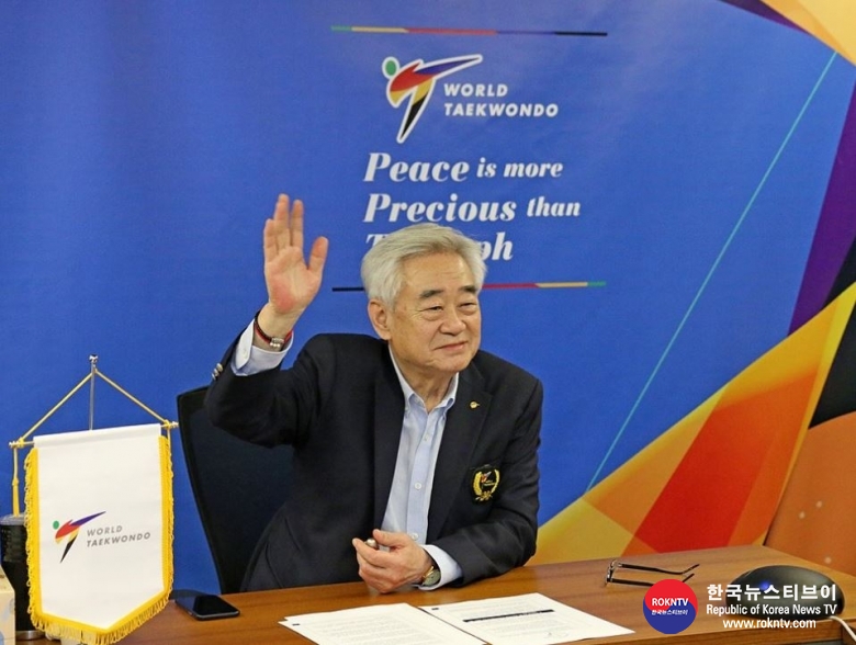 기사 2021.10.14.(목) 3-2 (사진) 조정원 총재 World Taekwondo Council meets online ahead of virtual General Assembly.JPG