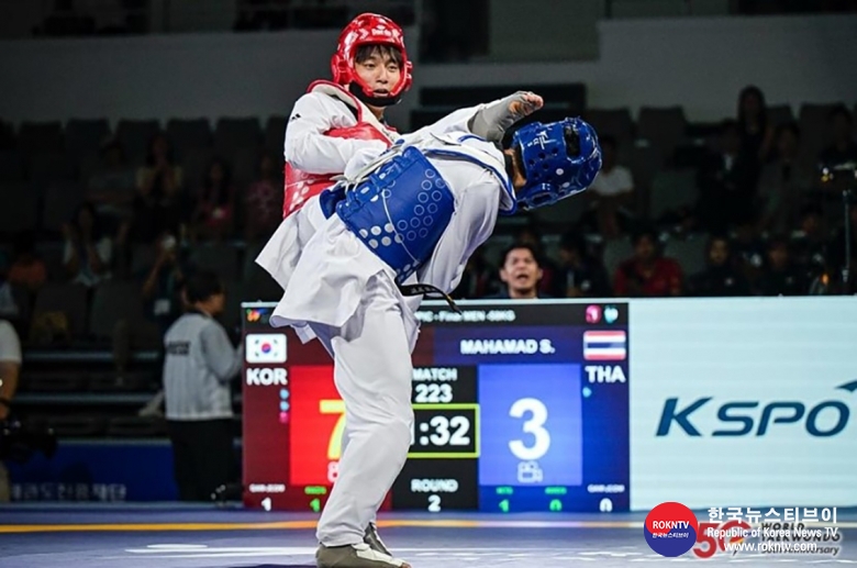 기사 2023.07.15.(토) 2-3  (사진 3)   Chinese Taipei and Korea win gold on opening day of Muju Taekwondowon 2023 World Taekwondo Grand Prix Challenge.hwp.jpg