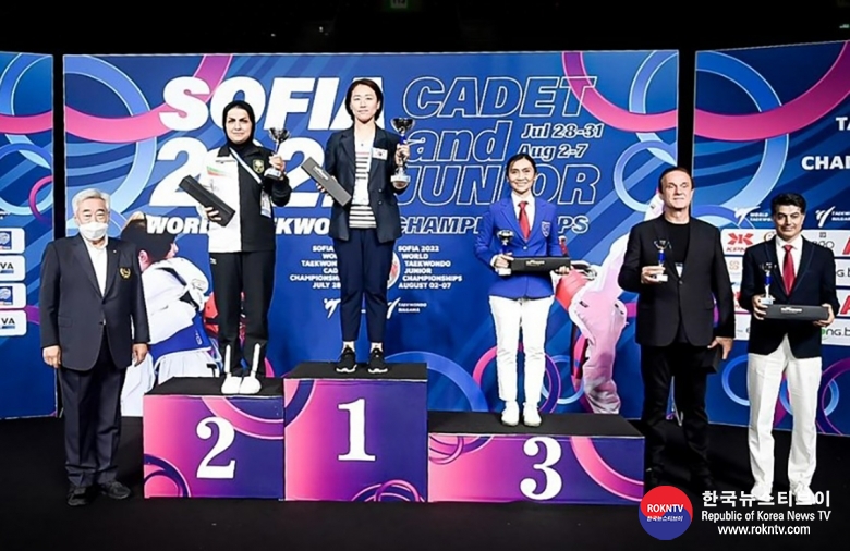 기사 2022.08.08.(월) 4-4 (사진)  Korea, Iran and Turkiye win gold on final day of Sofia 2022 World Taekwondo Junior Championships   .jpg