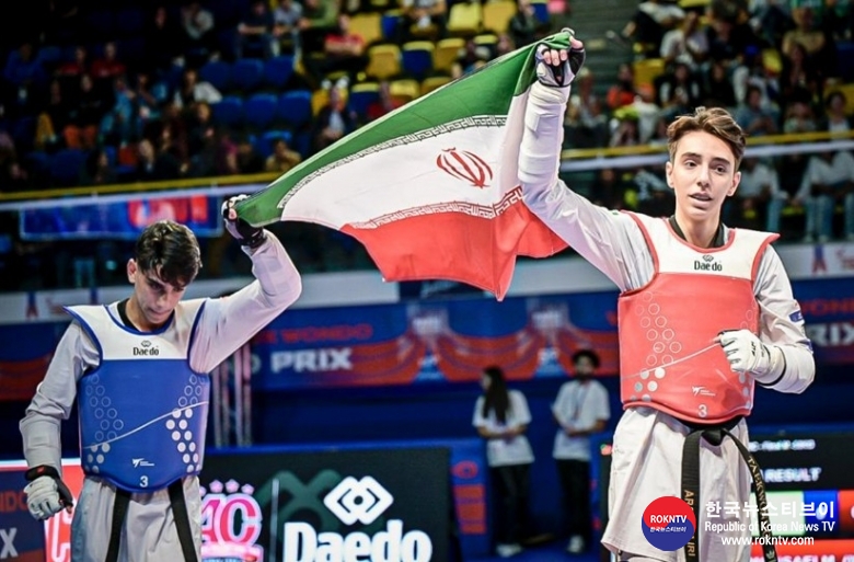 기사 2023.09.12.(화) 6-2 (사진 2) Golds for Türkiye, Iran and Great Britain on opening day of Paris 2023 World Taekwondo Grand Prix.JPG