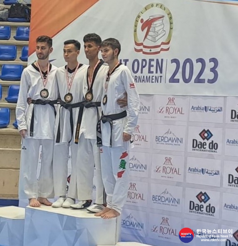기사 2023.09.20.(수) 1-4 (사진 4) Refugee athletes win gold at the Beirut Open and 5th Asian Cadet and Junior Kyorugi and Poomsae Championships in Beirut.JPG