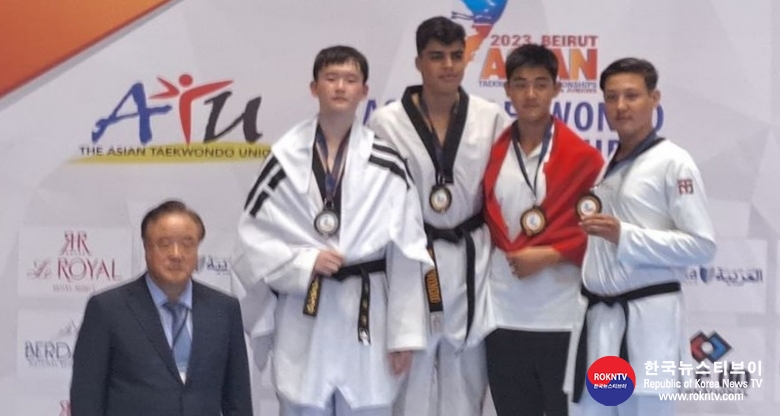 기사 2023.09.20.(수) 1-3 (사진 3) Refugee athletes win gold at the Beirut Open and 5th Asian Cadet and Junior Kyorugi and Poomsae Championships in Beirut.JPG