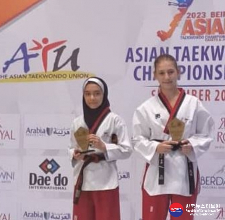 기사 2023.09.20.(수) 1-2 (사진 2) Refugee athletes win gold at the Beirut Open and 5th Asian Cadet and Junior Kyorugi and Poomsae Championships in Beirut.JPG